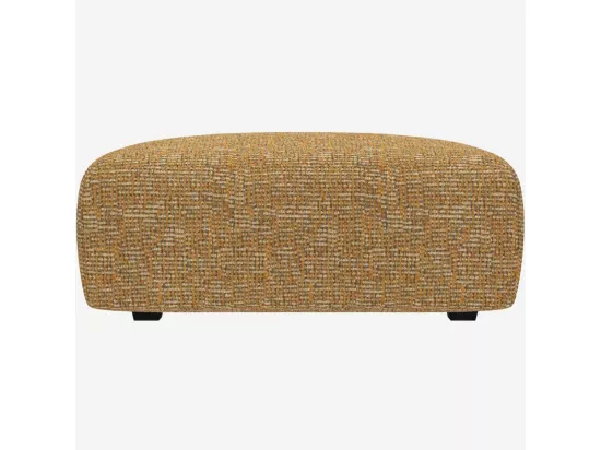 HABITAT - Repose-pieds en tissu Alba - Jaune soleil - Posada