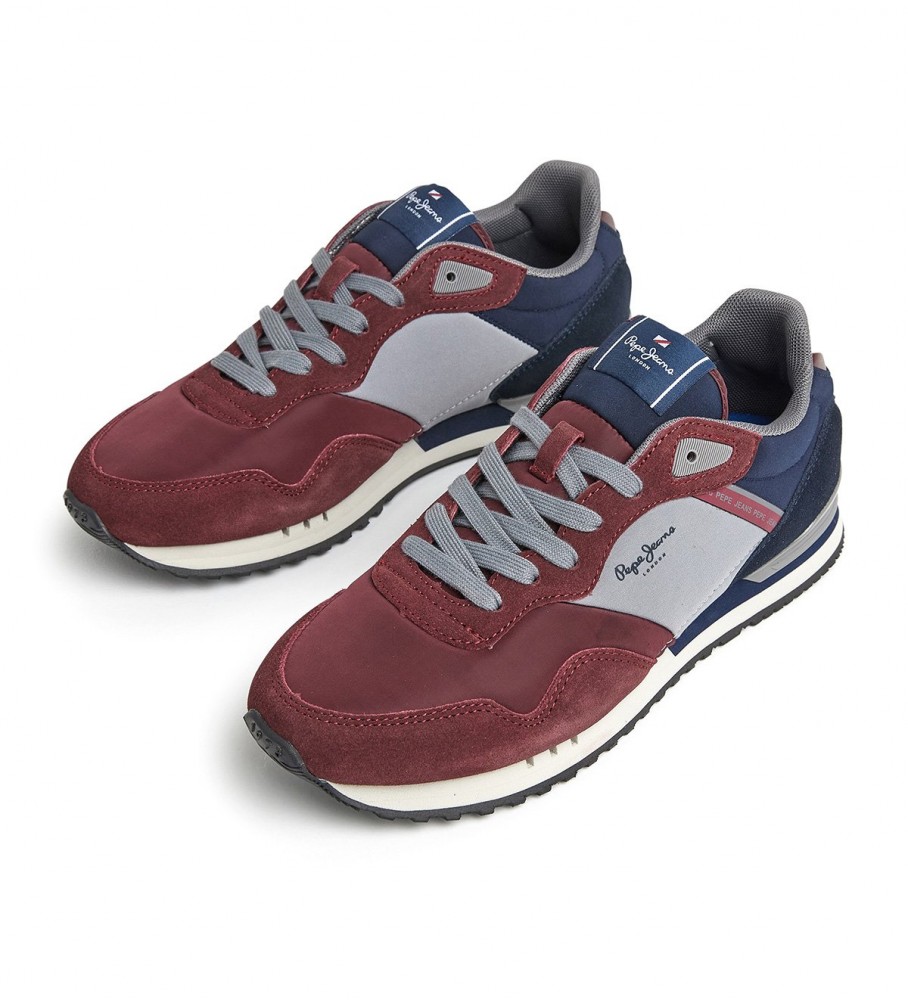 Tênis de couro multicolorido Pepe Jeans London Awake M