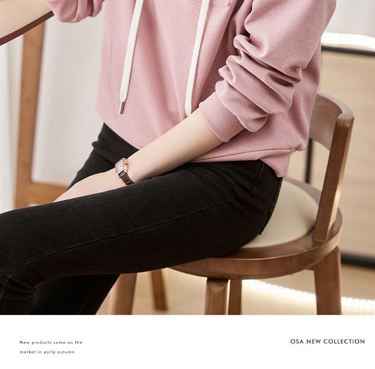 Jeonseon - Hoodie met lange mouwen en ronde hals, twee delen