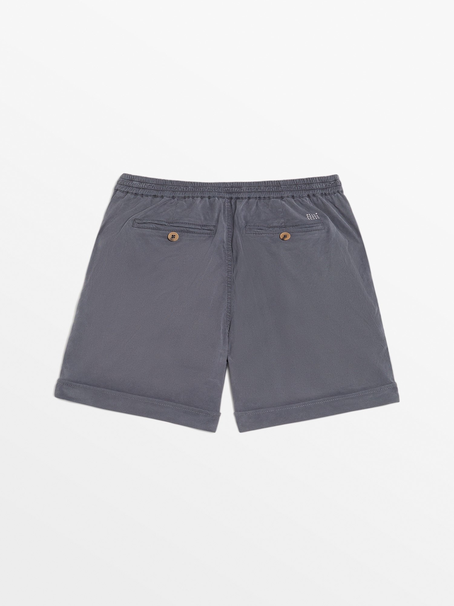 Short Femme Avec Ceinture Bleu