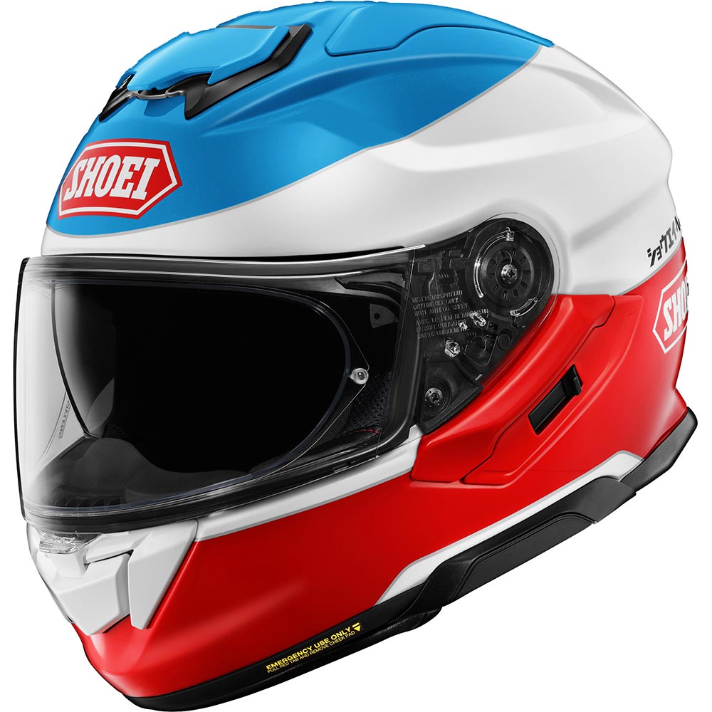 Shoei - Casque GT-Air 3 Lilt TC-10 / Blanc / Rouge / Bleu Clair