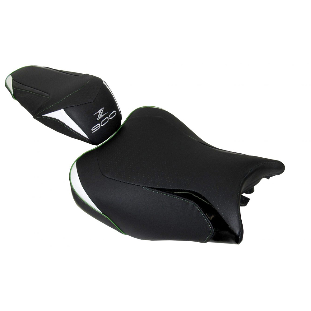 Bagster - Selle Ready Luxe série spéciale Kawasaki Z900 (2017-2023) Noir / Blanc / Vert