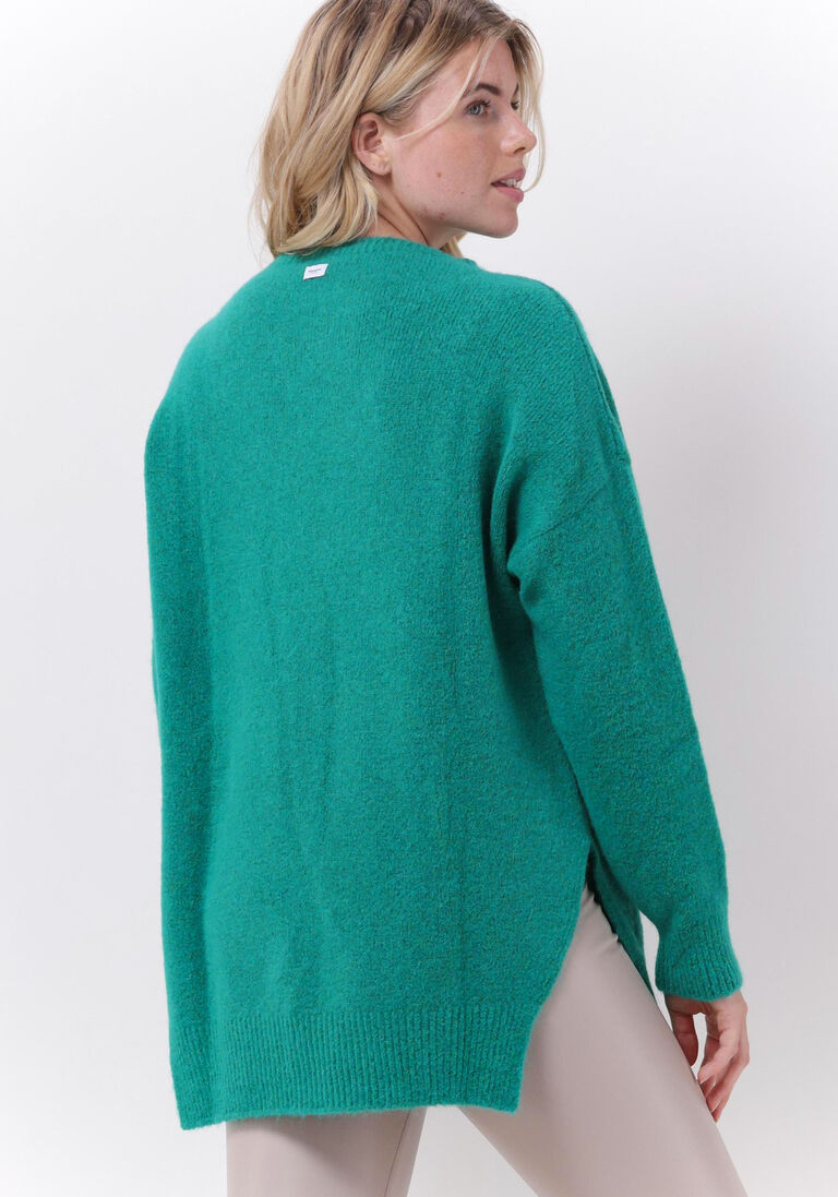 PENN & INK groene penn & ink trui pullover splitt