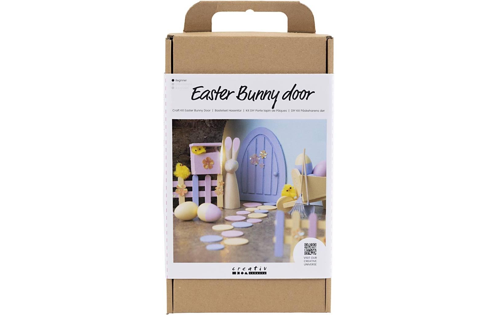 Bastelset Hasentür PastellfarbenBastelset Hasentür zum Ostern