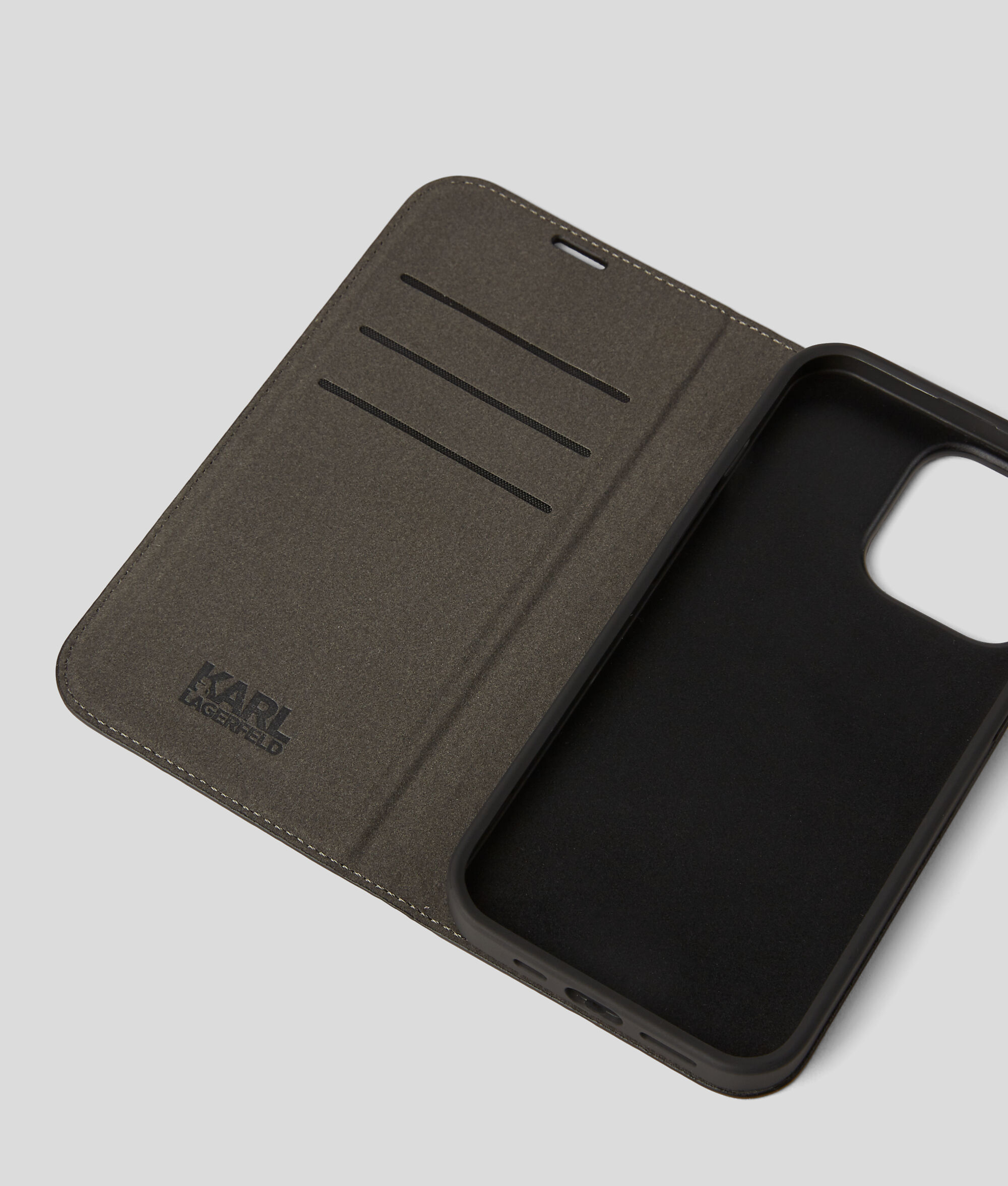 Étui Portefeuille KL Monogram pour iPhone 13 Pro