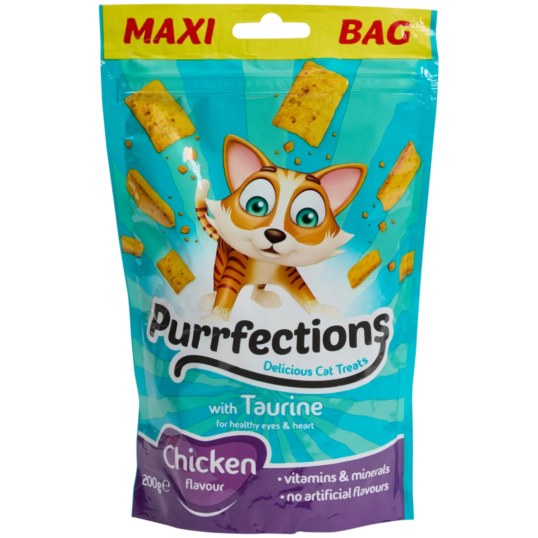 Purrfections kattensnacks 200 gram | diverse varianten