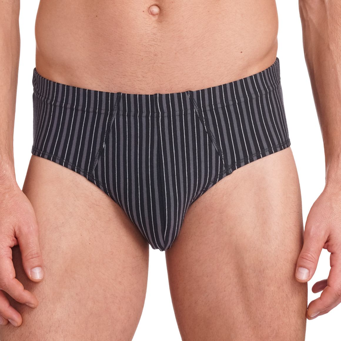 VanVaan Herren Slip mit Streifen grau