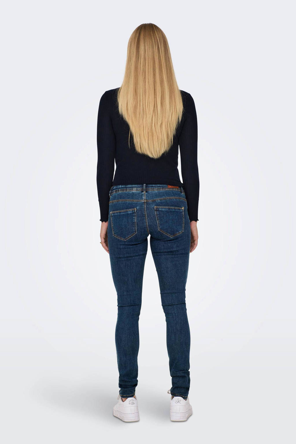 ONLY MATERNITY skinny zwangerschapsjeans OLMWAUW dark blue denim