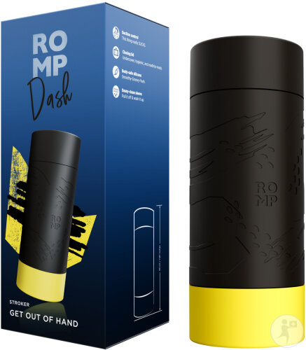 Romp Dash Black Masturbateur Manuel 1 Pièce