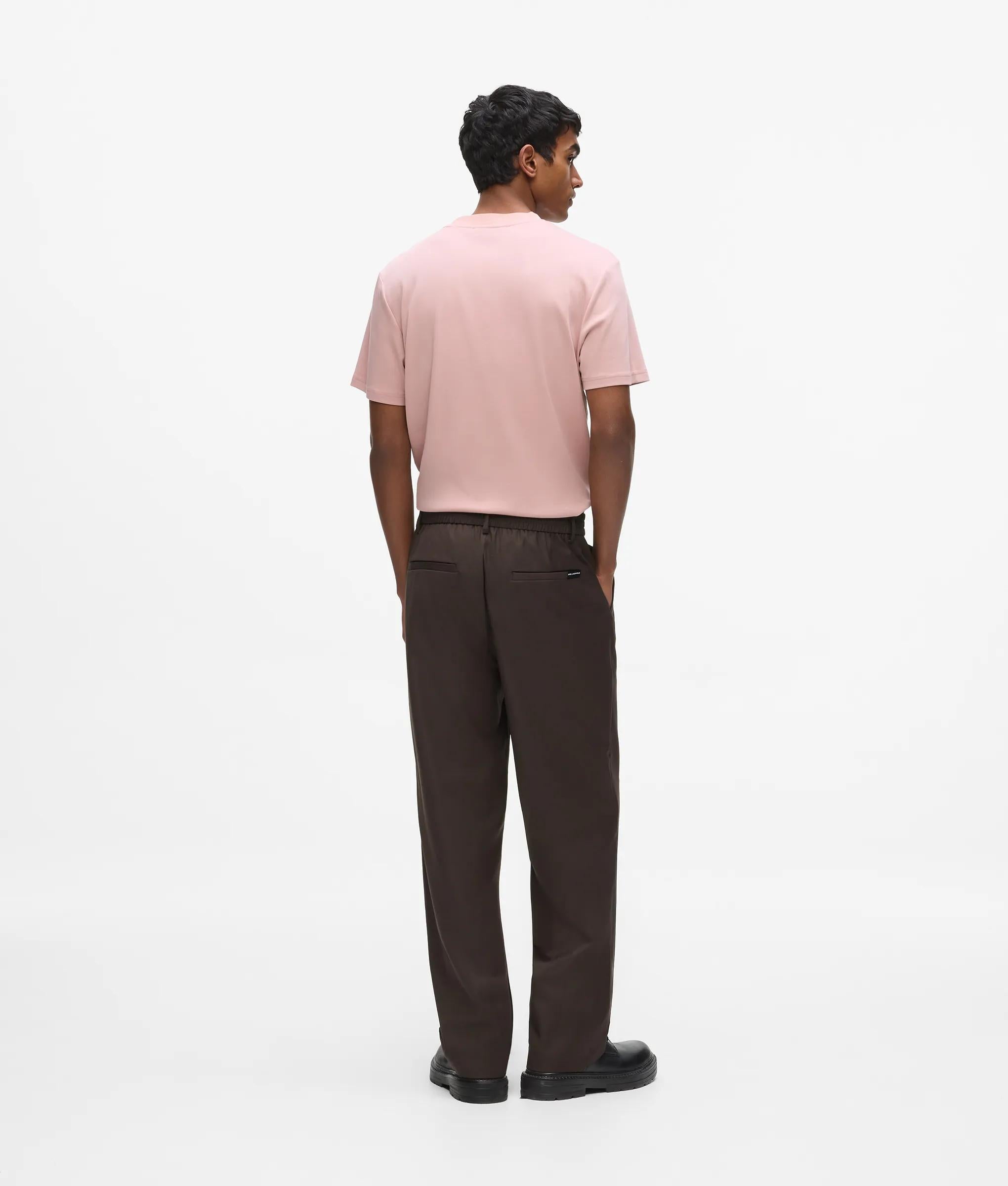 Broek met rechte pijpen van wolmix