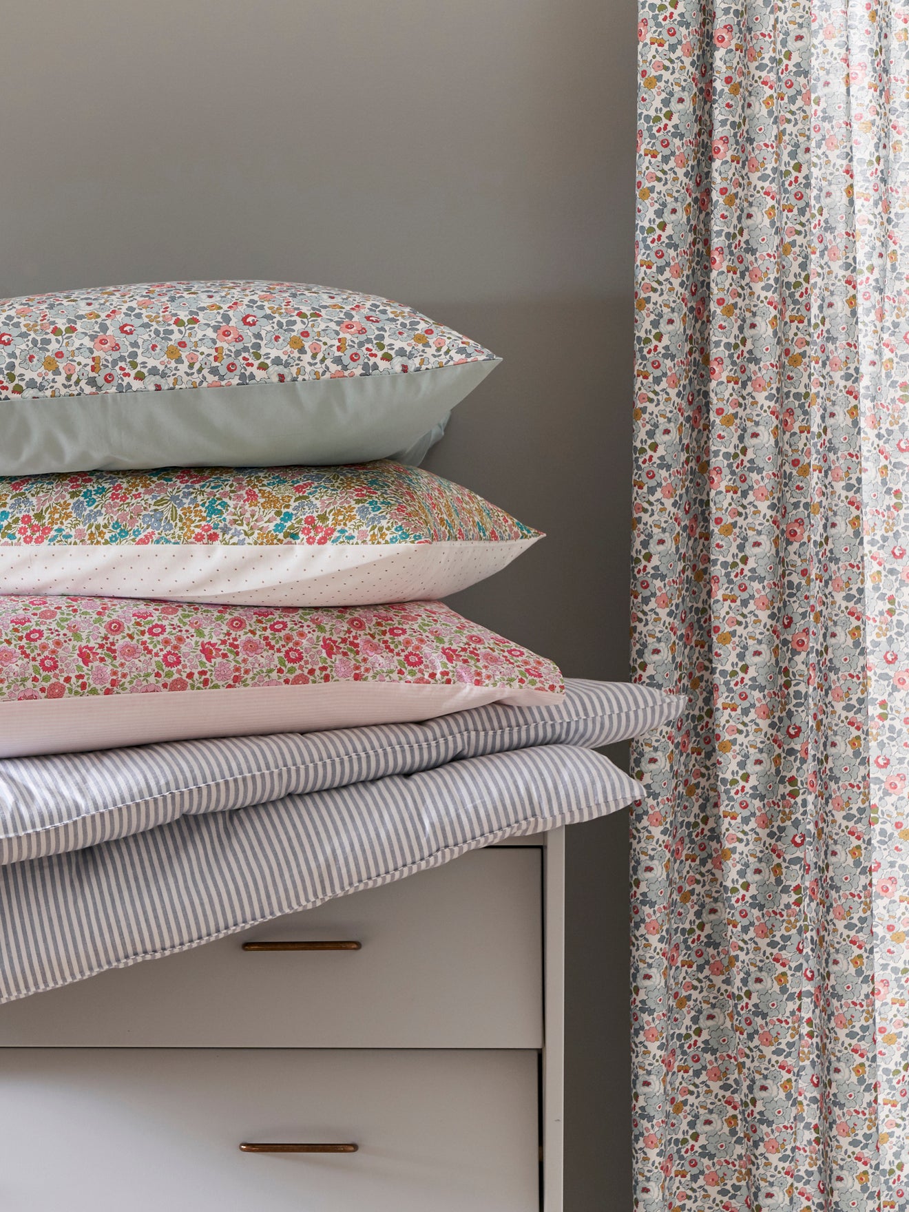 Rideau en percale de coton tissu Liberty