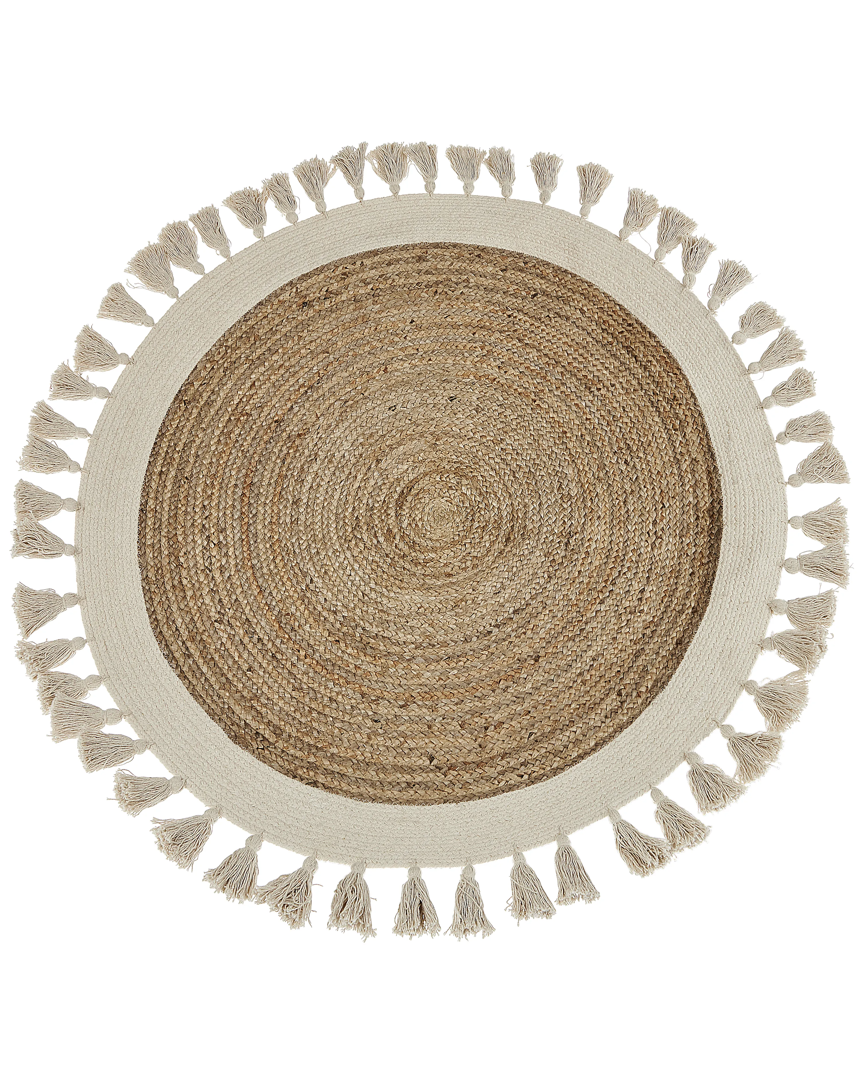 Vloerkleed SAMSUN Beige ø 120 cm Jute