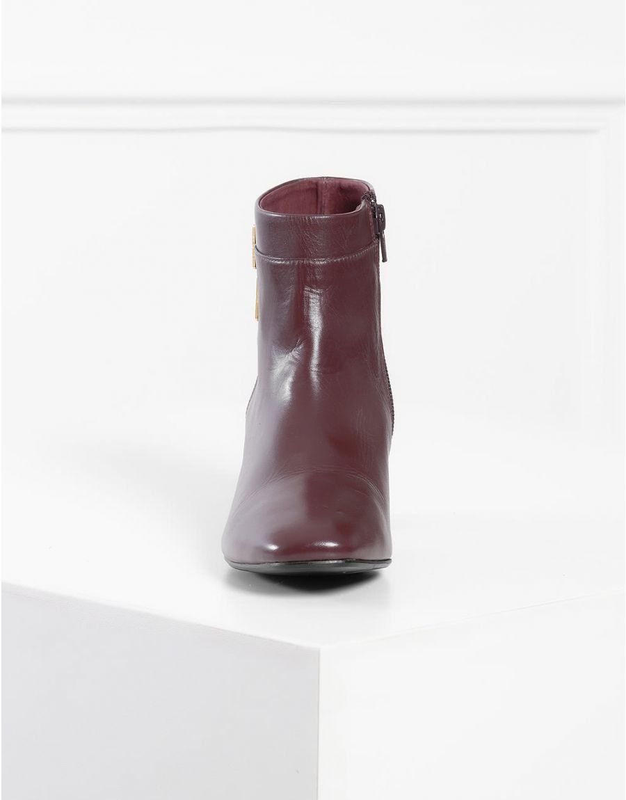 Bottines bordeaux talons