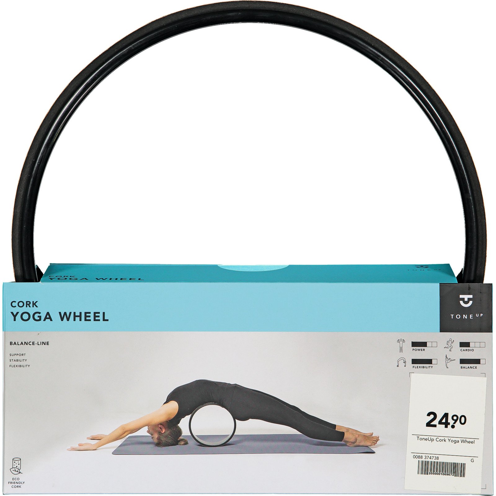 Tone Up Cork Yoga Wheel