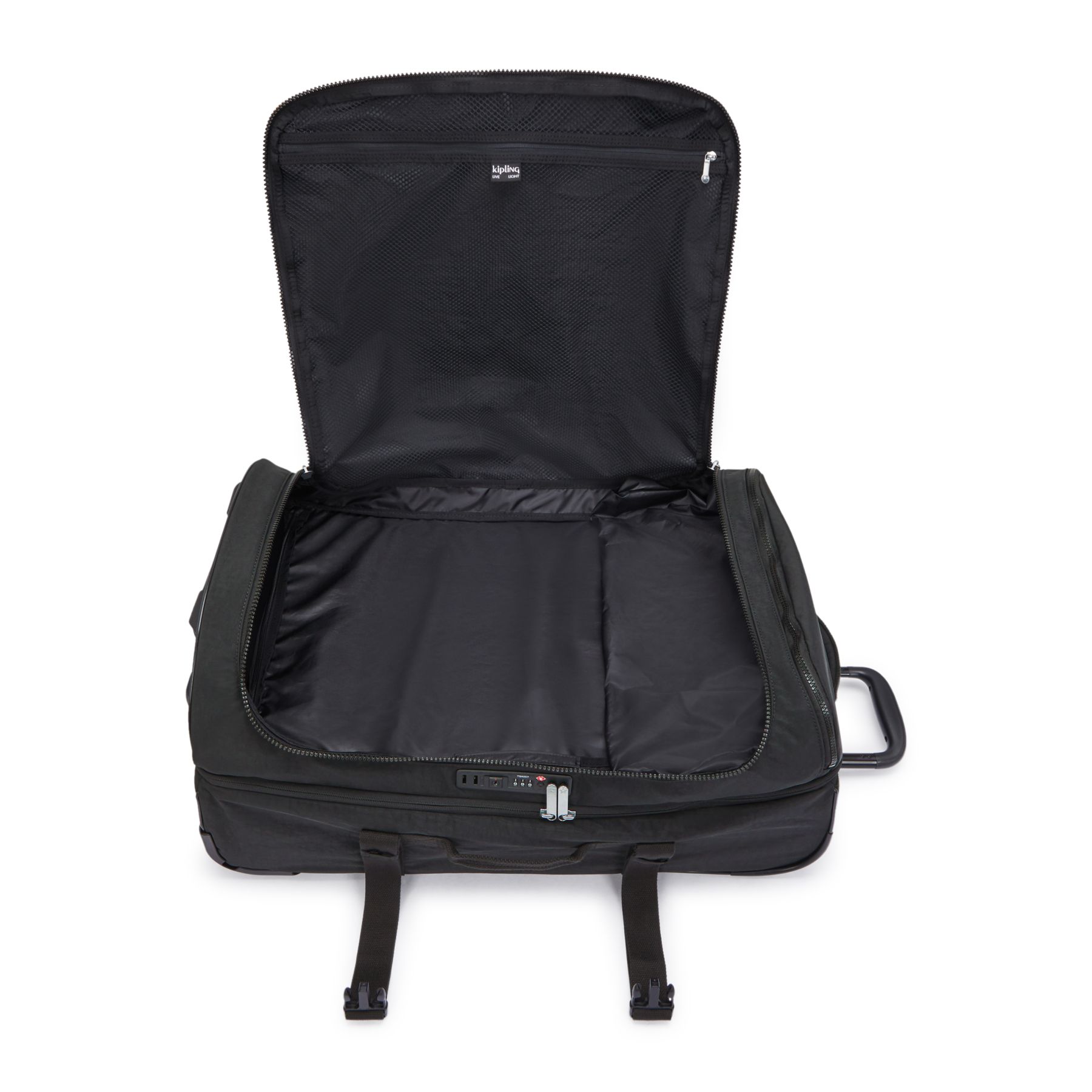 AVIANA M Valise à roulettes de taille moyenne avec sangles ajustables - Black Noir