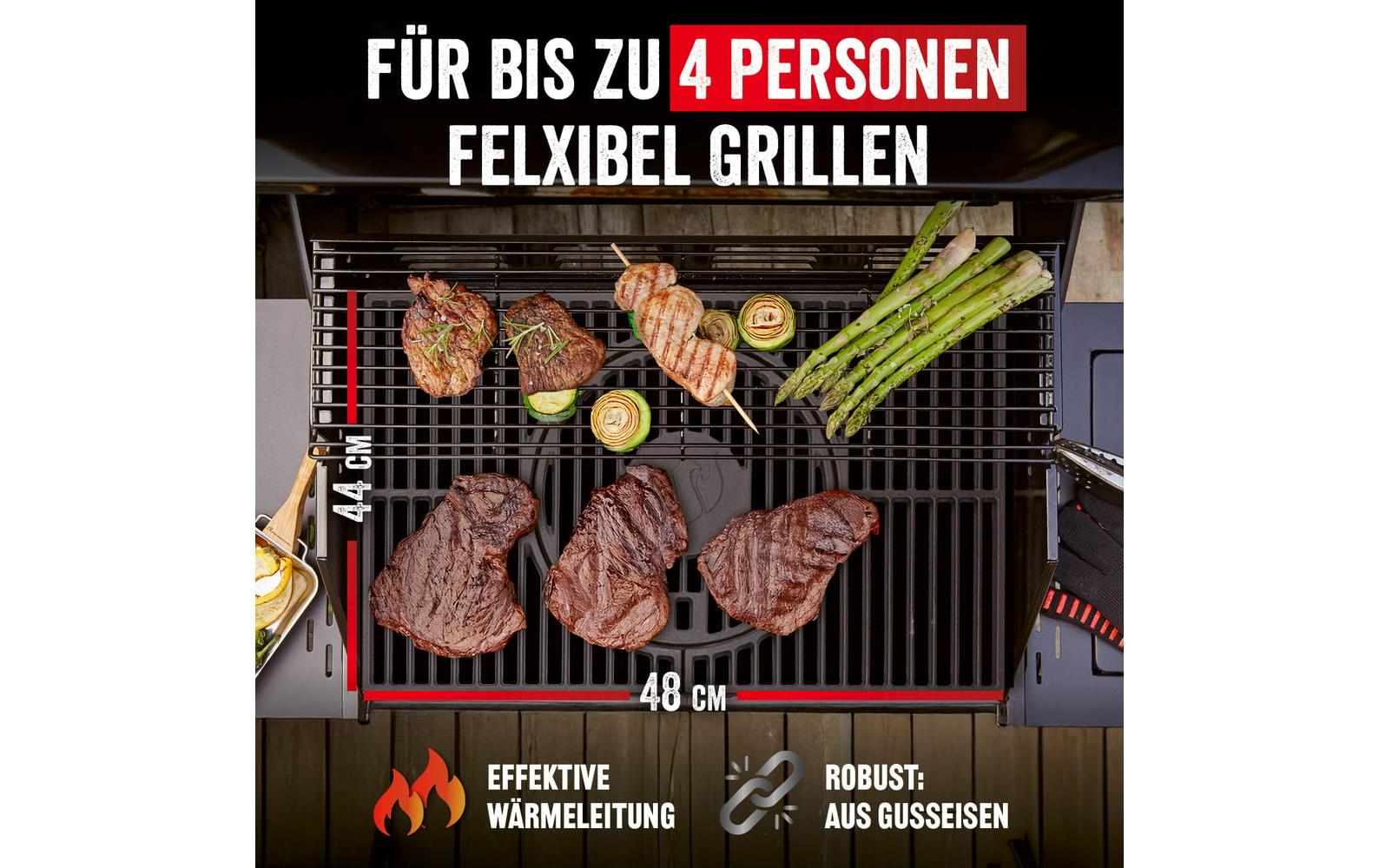 Grillrost Modulus - SchwarzGrilltrostsystem
