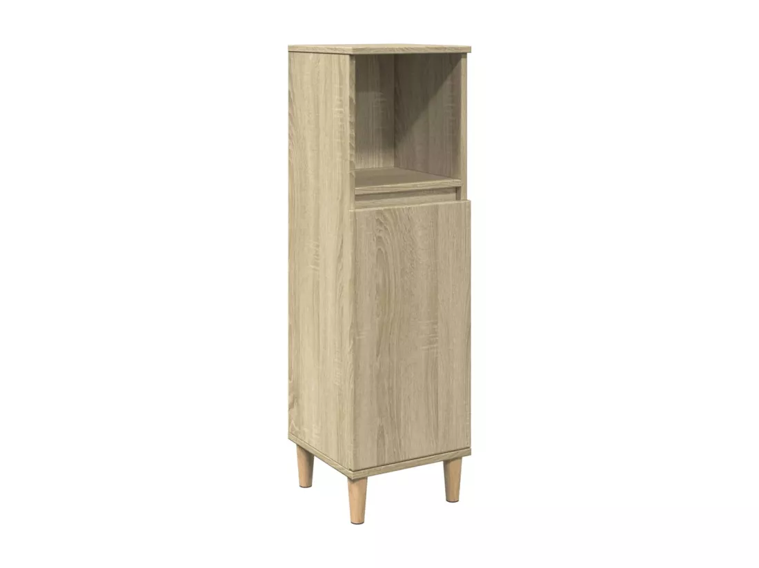 Ensemble de meubles de salle de bain 3 pcs chêne sonoma
