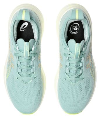 Chaussures Running Asics Gel-Nimbus 26 Vert Jaune Femme