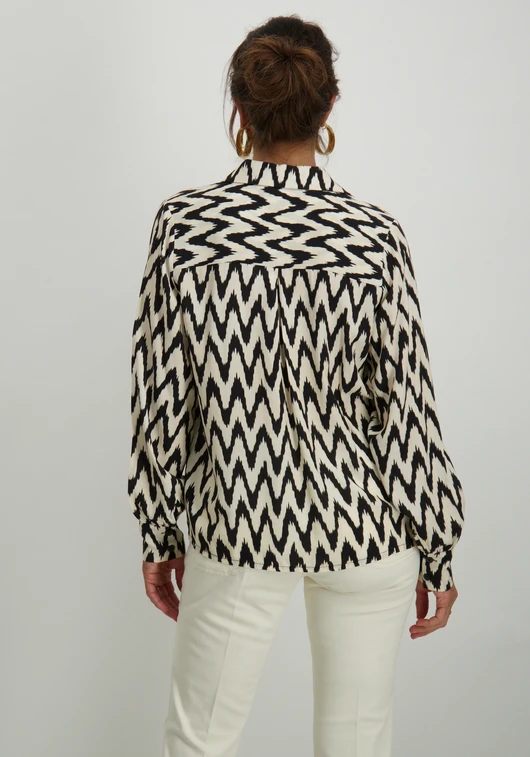 Geisha Blouse zig zag 53163-70