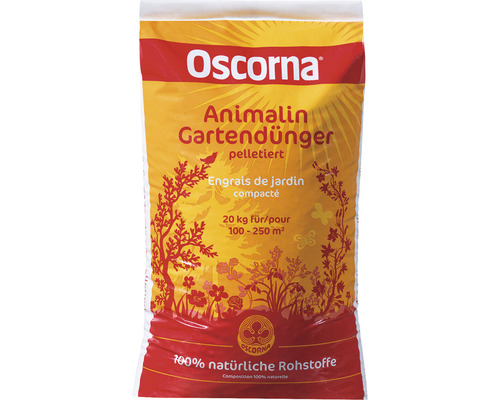 Animalin Oscorna organische korrelmeststof voor de tuin, 20 kg