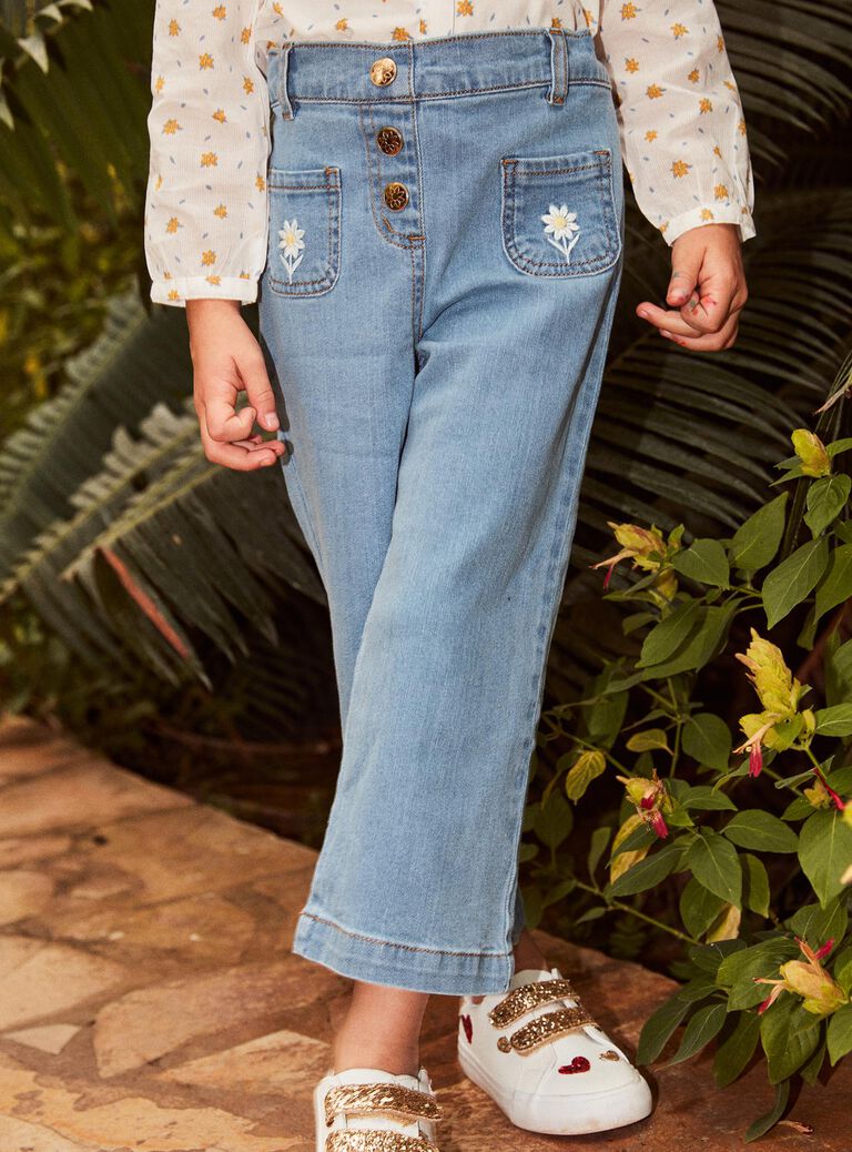 Jean wide legs bleu