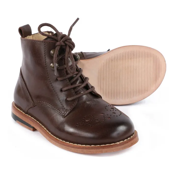 Young Soles Bottines Lacets Buster | Marron