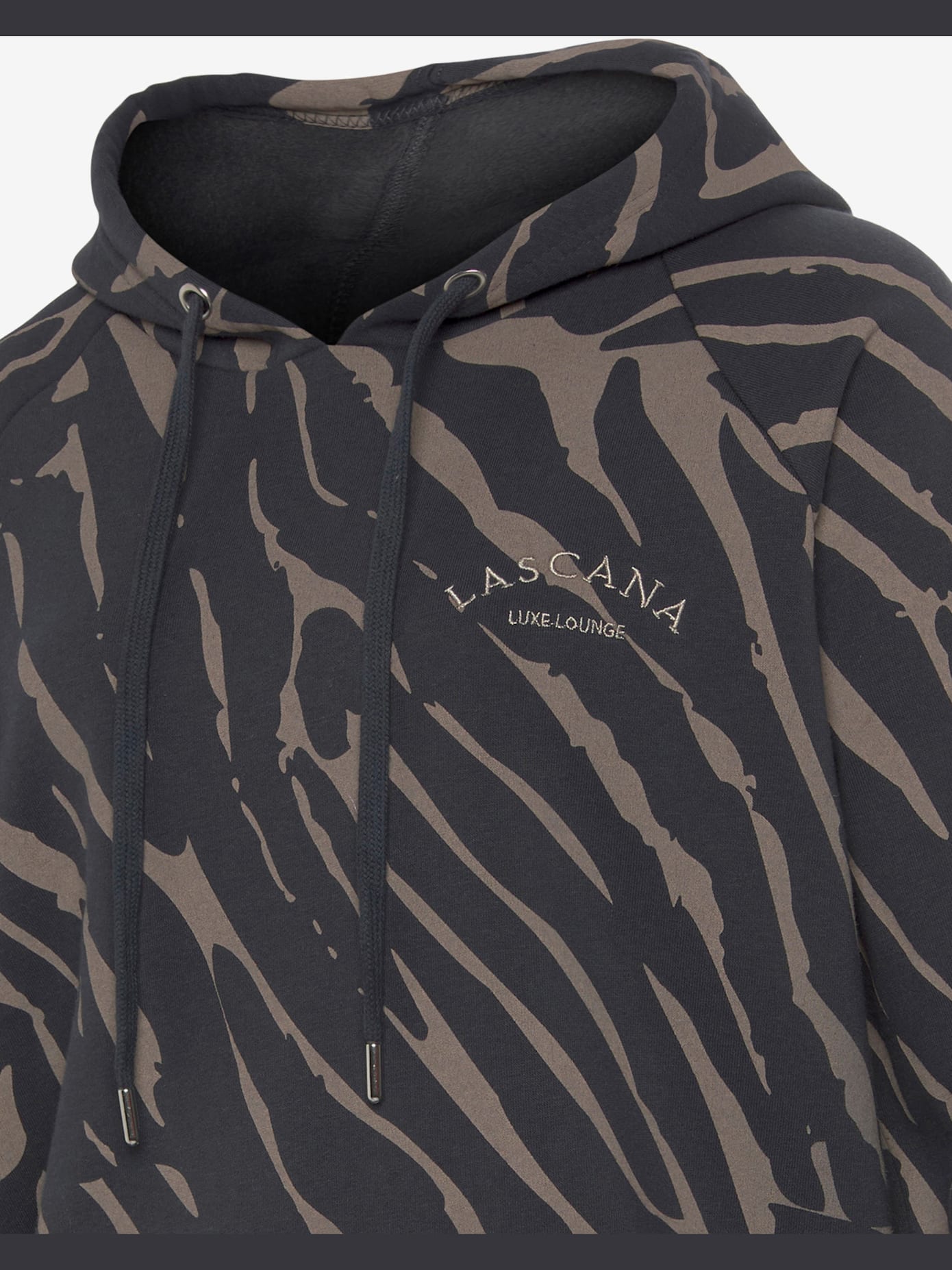 Sweatshirt à capuche avec motif zèbre