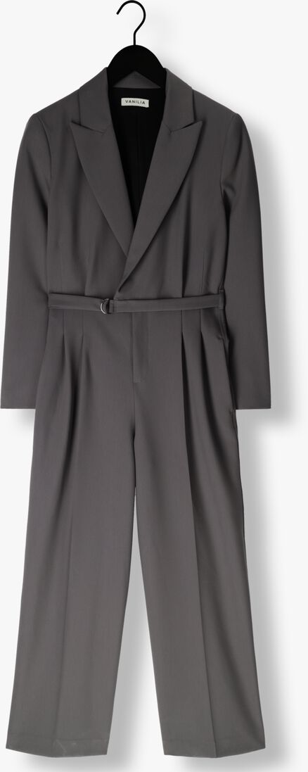 VANILIA grijze vanilia jumpsuit chic wide leg jumpsuit