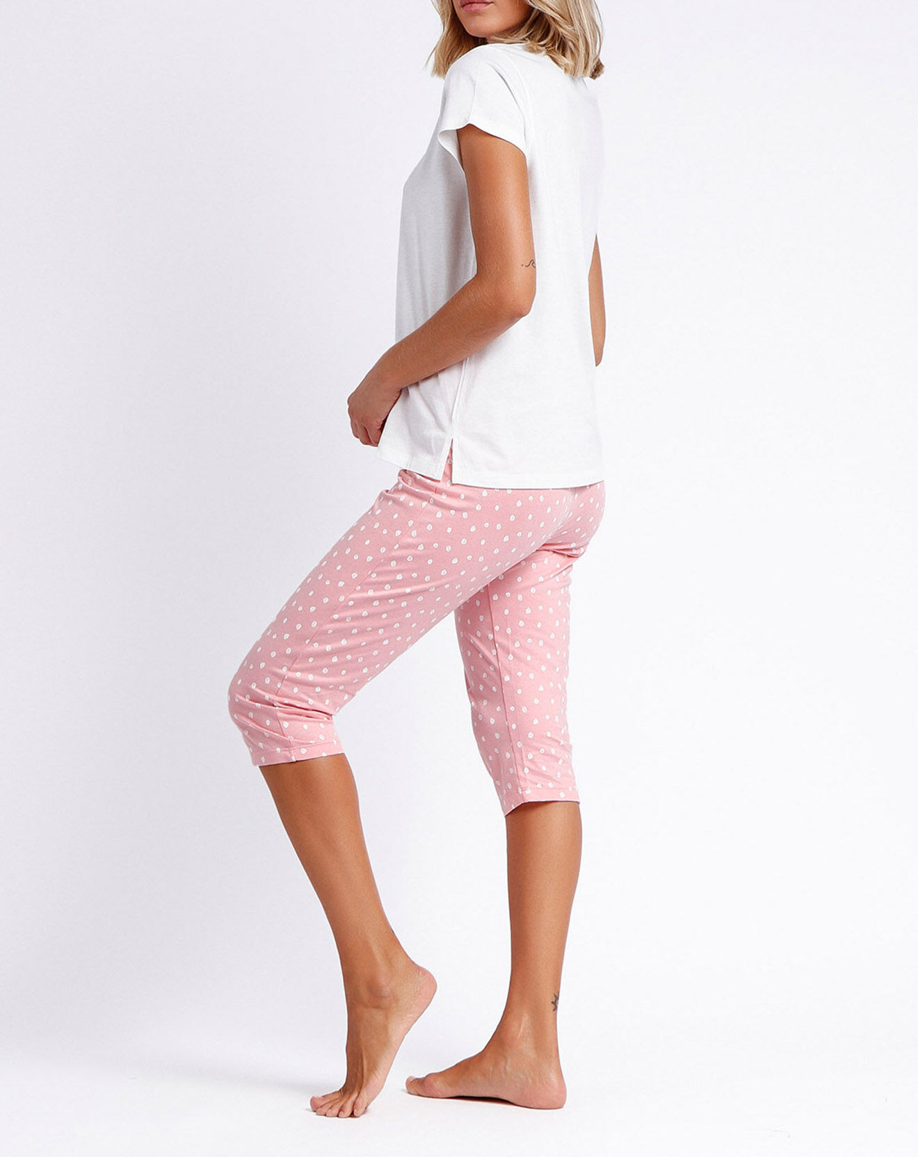 Admas Pyjama Je suis très chic blanc cassé/rose
