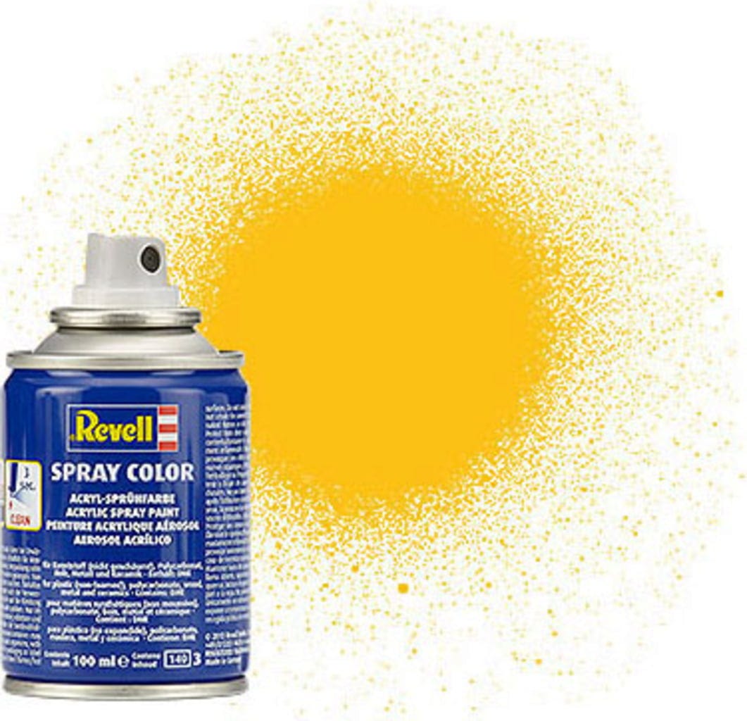 Revell  Spray gelb, matt, 100 ml    Sprühlack für viele verschiedene Materialien