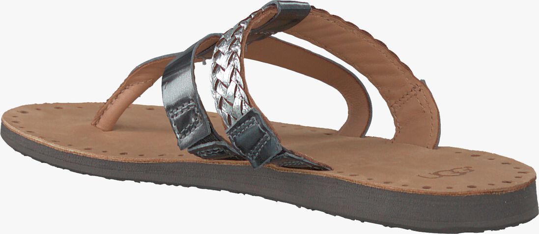 UGG zilveren ugg teenslippers audra