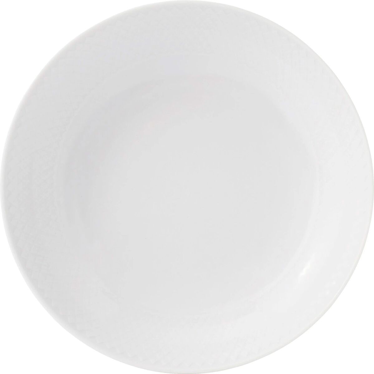 Rhombe dyp tallerken 20 cm, hvit