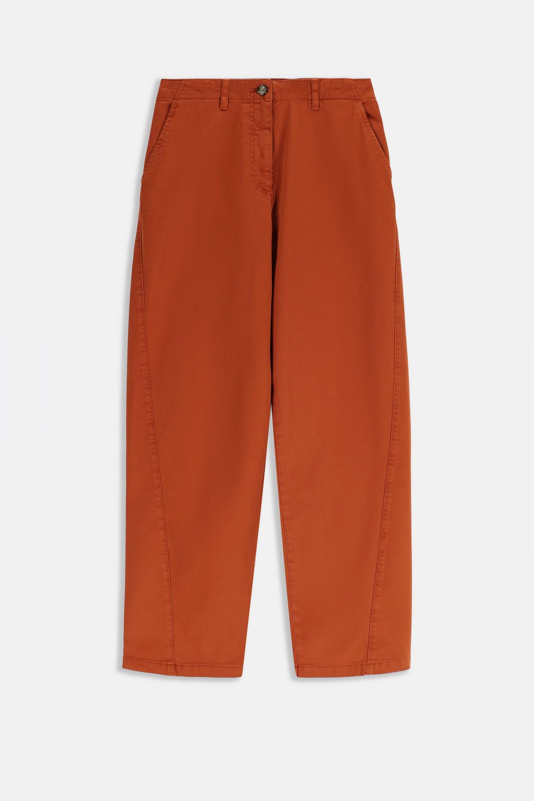 Donkeroranje tapered jeans
