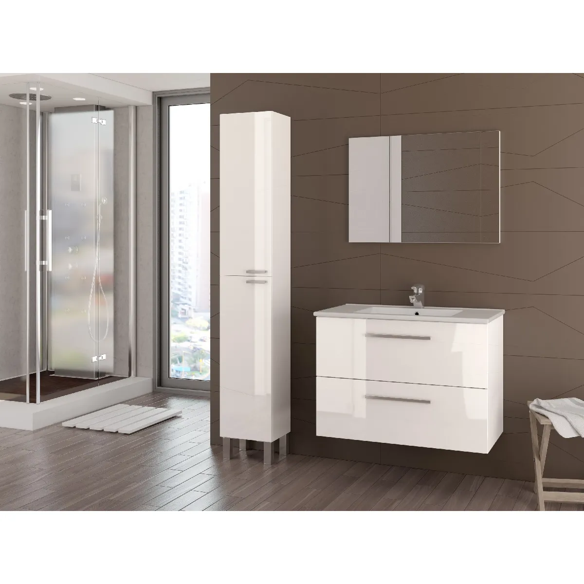 Alter Meuble Suspendu - Blanc Brillant