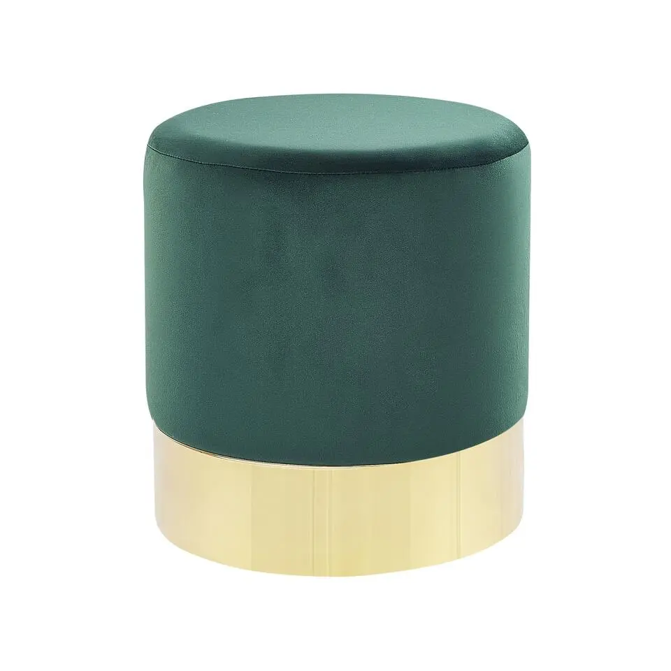 SOPHIA - Poef - Donkergroen - 39 cm - Fluweel