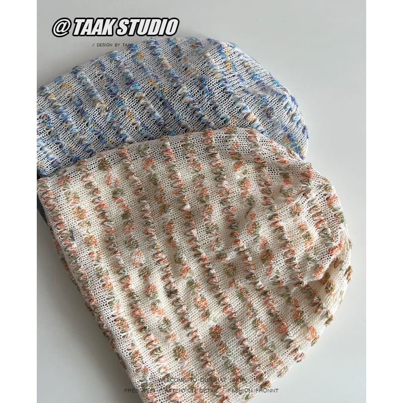 TAAK - Gemêleerde gebreide slouchy muts