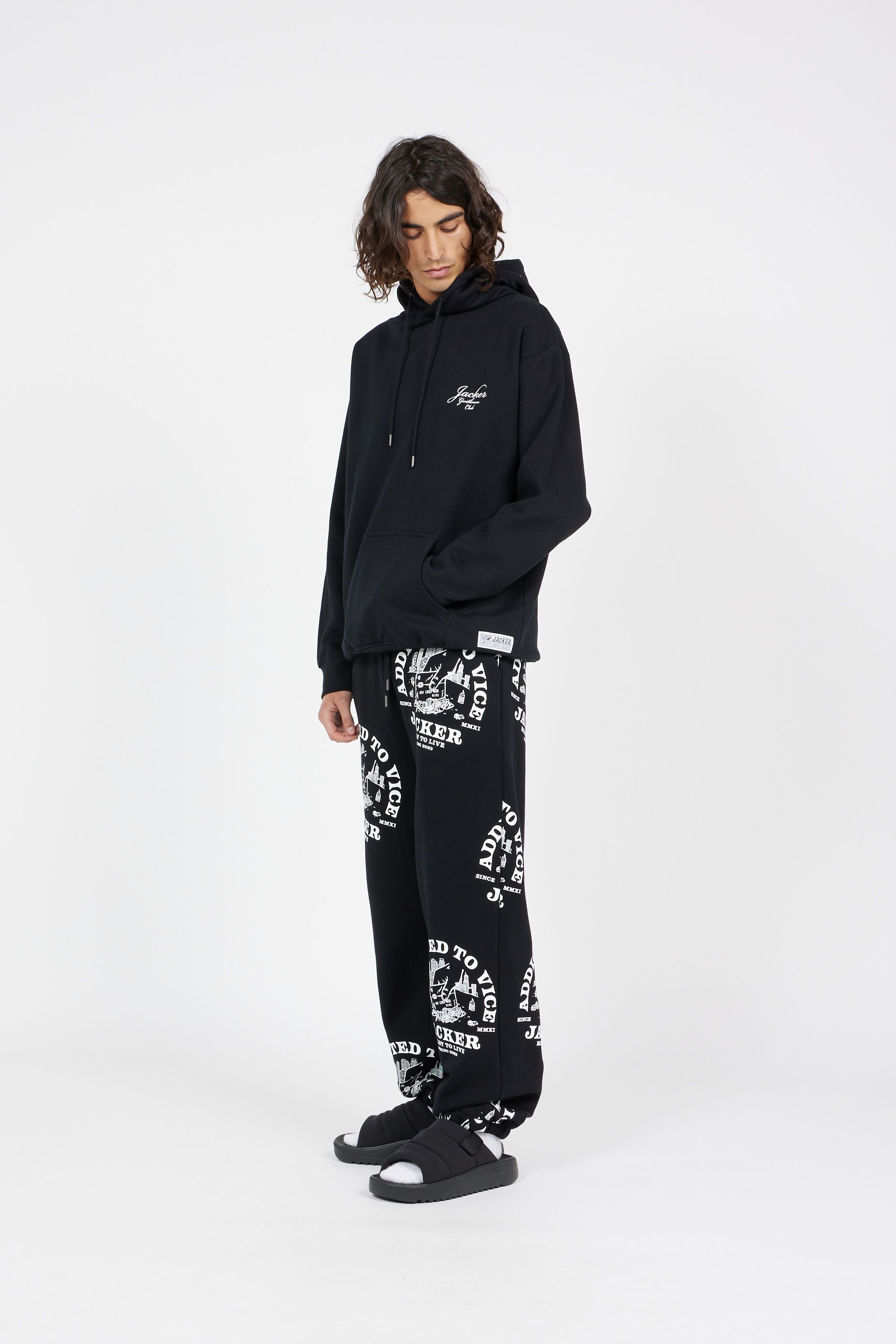 JACKER Hoodie Gentlemen Club Noir