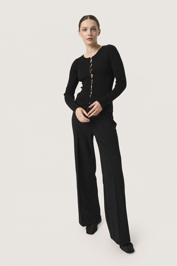 Soaked in Luxury SLSpina Slim Cardigan Black