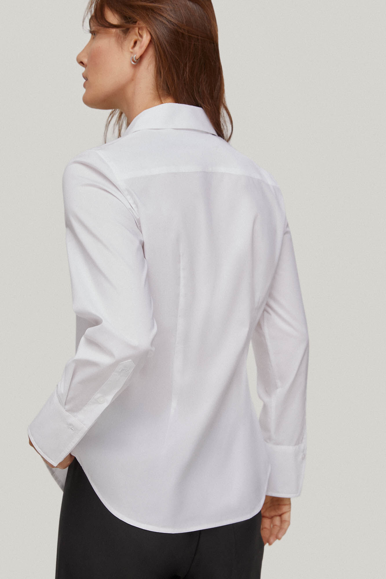 Camisa básica fácil de passar - Branca