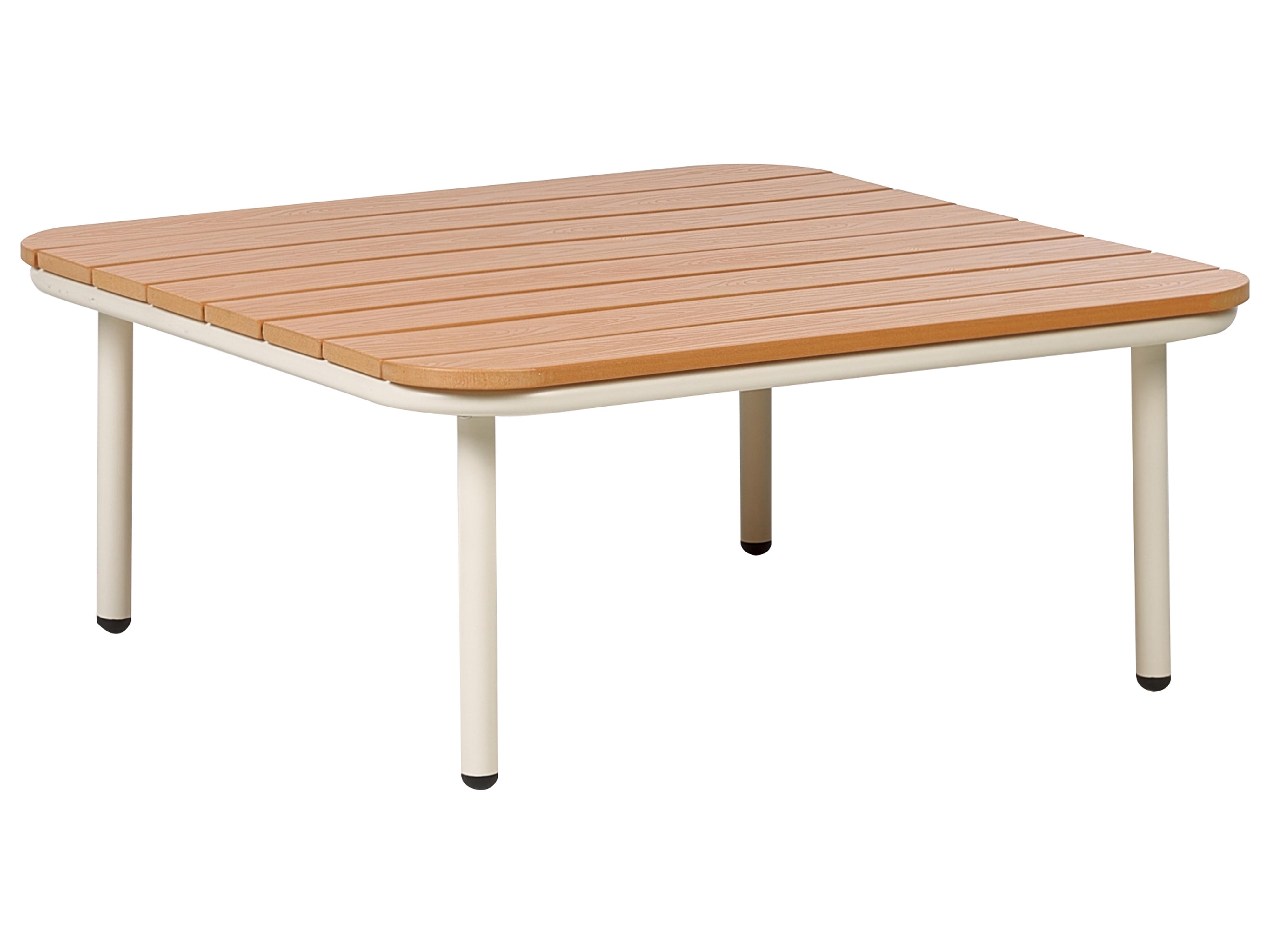 Loungeset met tafel en ottomaan 3-zits SENISE Metaal Grijs