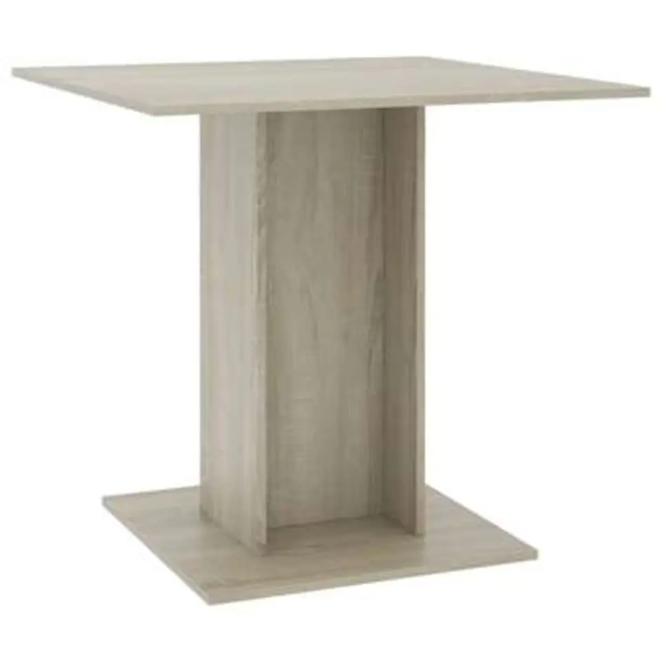 vidaXL - Eettafel - Bruin - Bewerkt hout