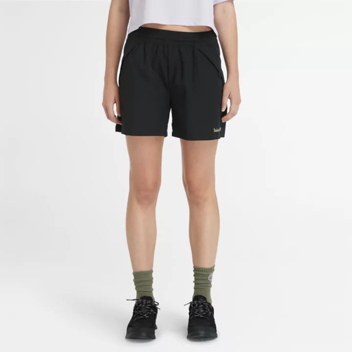 Short à séchage rapide pour femme en noir