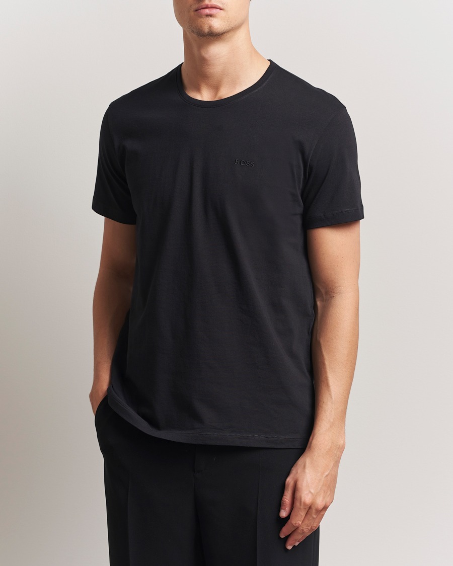 BOSS BLACK 2-Pack Relaxed Fit Crew Neck T-Shirt Black