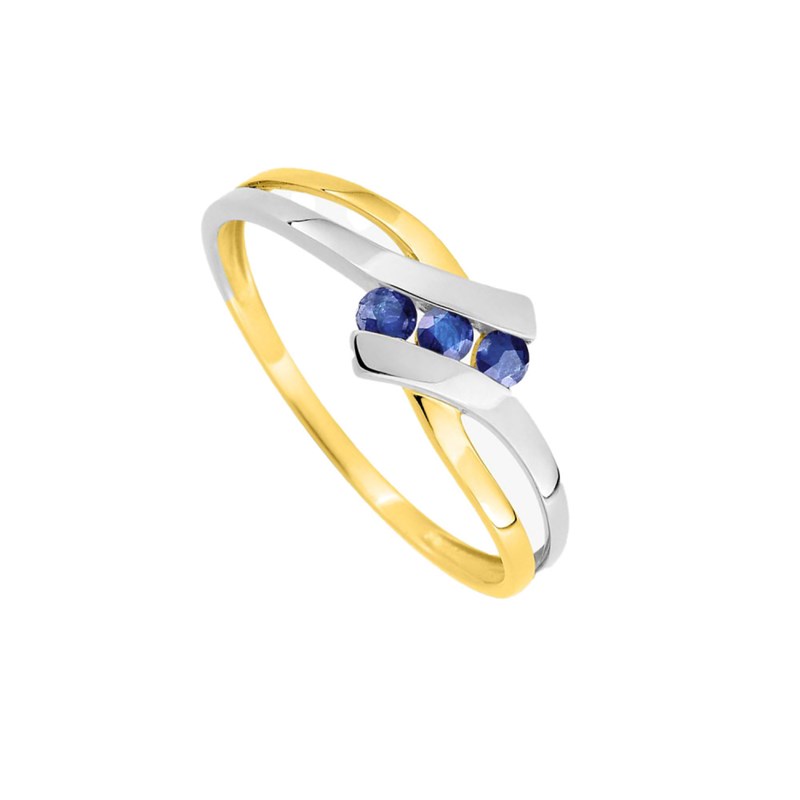 Bague femme - Saphir - Or 9 Carats
