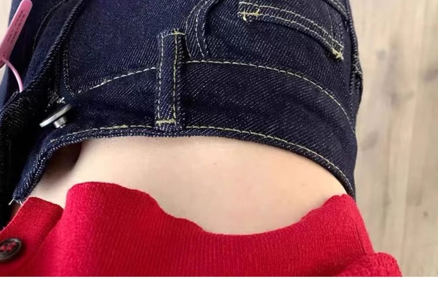 CosmoCorner - High Rise Washed Wide Leg Jeans