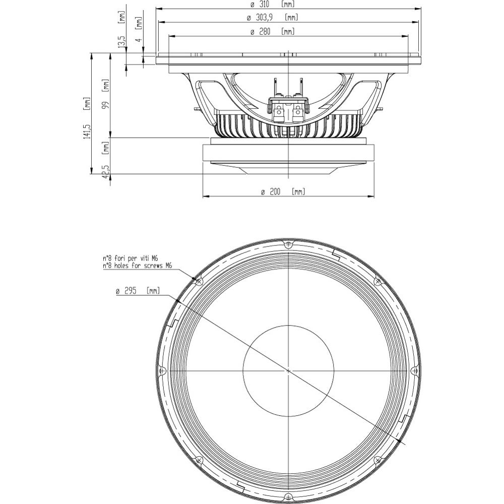 18 Sound 12MB650 12 inch midbass driver 400W 8 Ohm