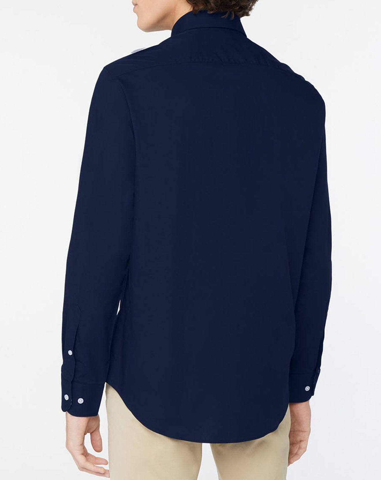 Tommy Hilfiger Chemise droite en Popeline Solid  bleu marine