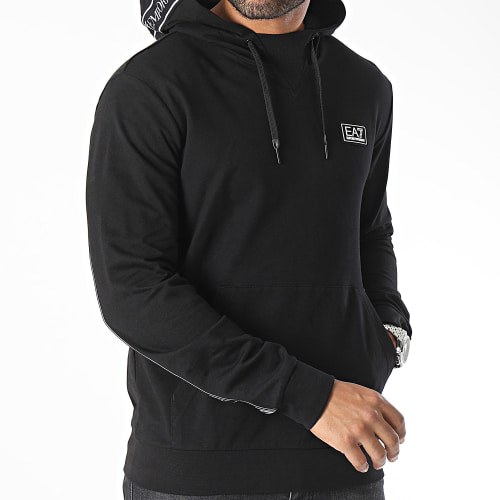 Sweat Capuche A Bandes 6RPM13-PJ05Z Noir