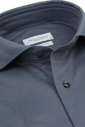 Profuomo Japanese Knitted Overhemd Denim Blauw PPWH10001D-4 kopen