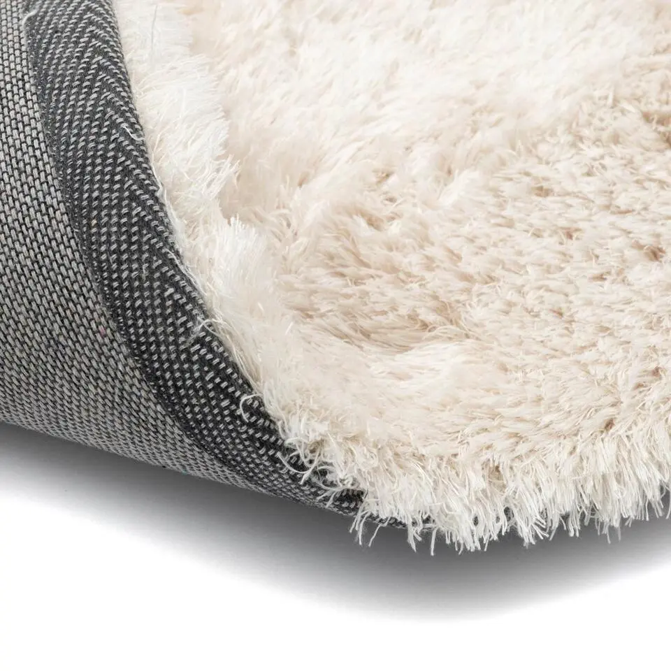 Interieur05 Hoogpolig vloerkleed Odelia beige/wit - 80 x 150 cm